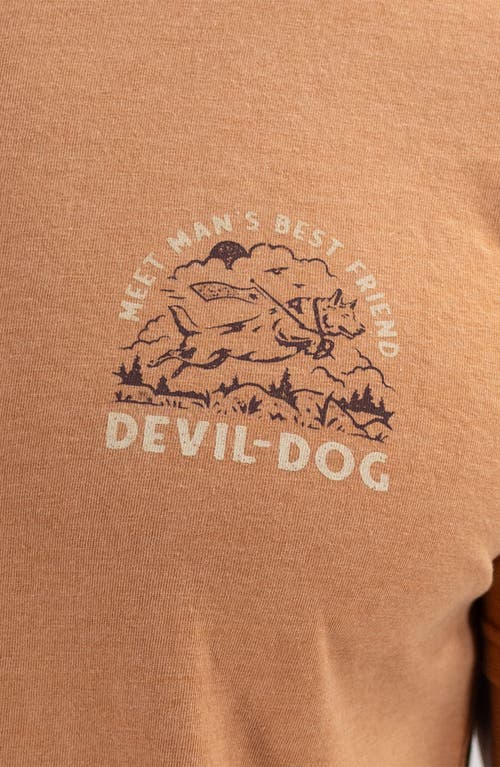 Devil-dog Dungarees Man's Best Friend Graphic T-shirt In Clay