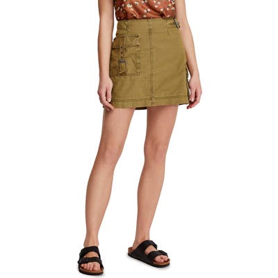 Free People Erika Utility Skirt, Green