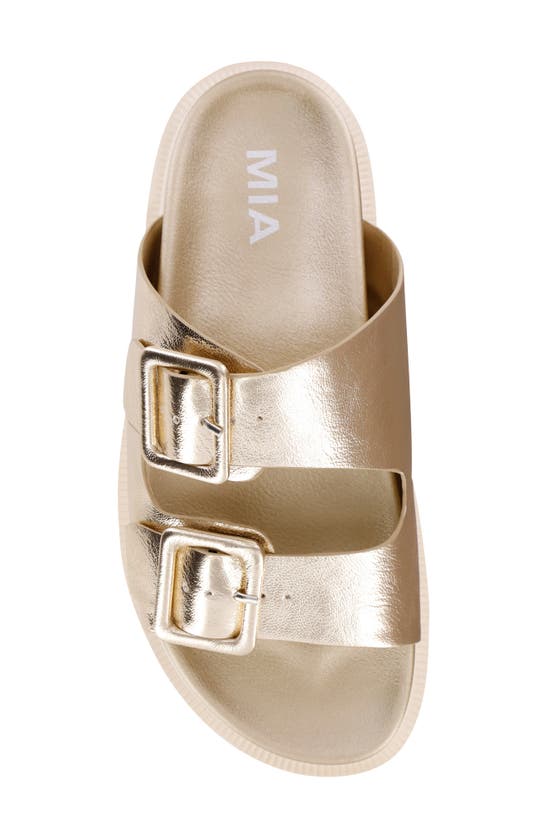 Mia Gen Slide Sandal In Gold