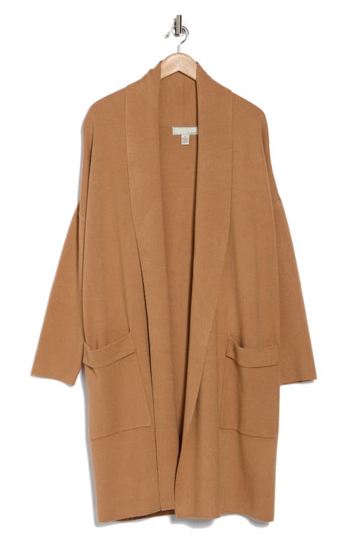 By Design Alica Open Front Cardigan In Camel