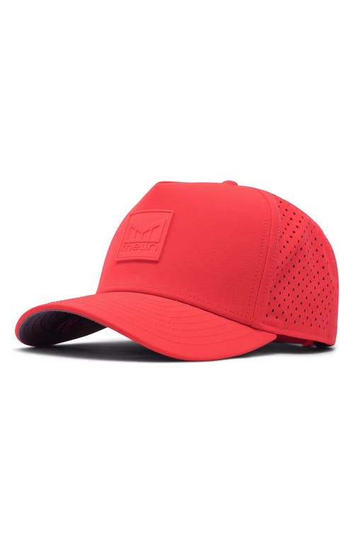Melin Hydro Odyssey Stacked Water Repellent Baseball Cap in Infrared