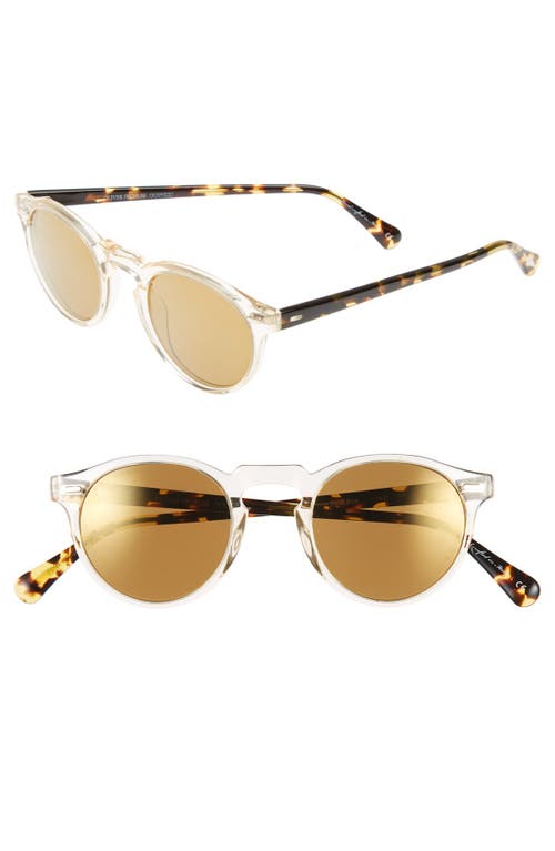OLIVER PEOPLES OLIVER PEOPLES GREGORY PECK 47MM RETRO SUNGLASSES 