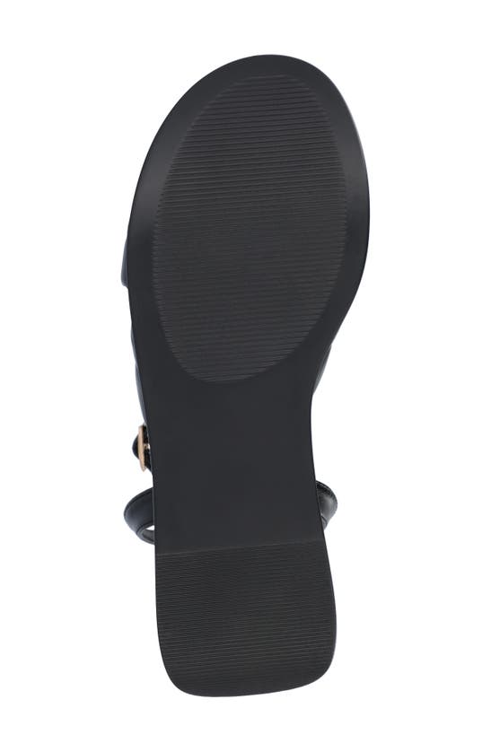 Journee Collection Lailee Ankle Strap Platform Sandal In Black