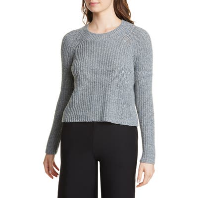 Eileen Fisher Wool & Recycled Cotton Blend Boxy Sweater, Grey