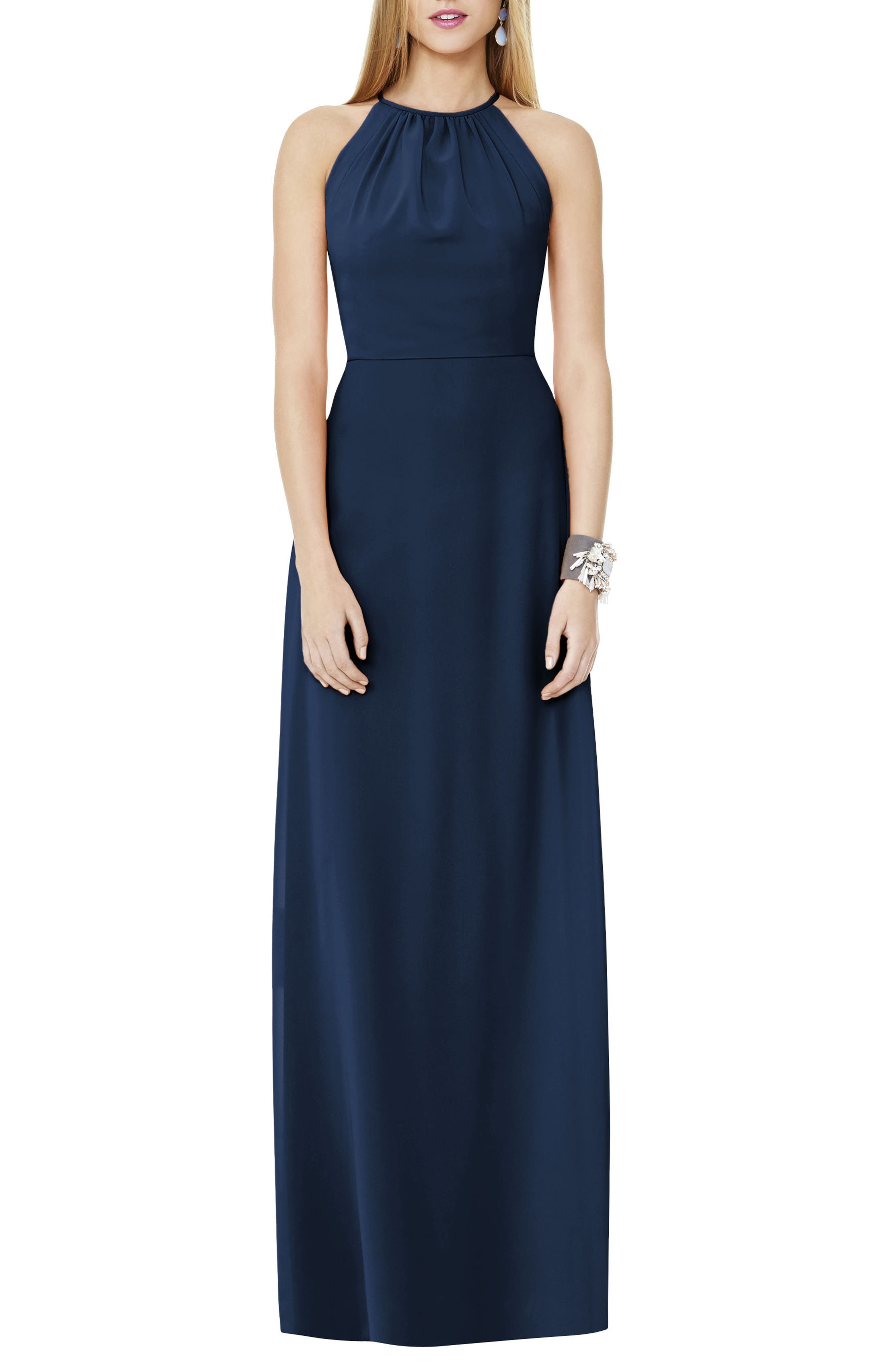 Social Bridesmaids Matte Chiffon Gown | Nordstrom