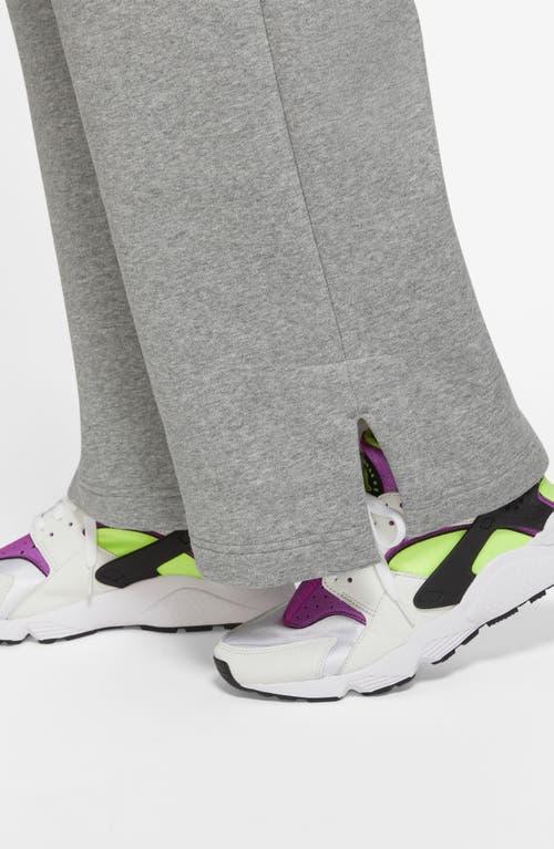Nike Sportswear Phoenix High Waist Wide Leg Sweatpants In Dk Grey Heather/sail