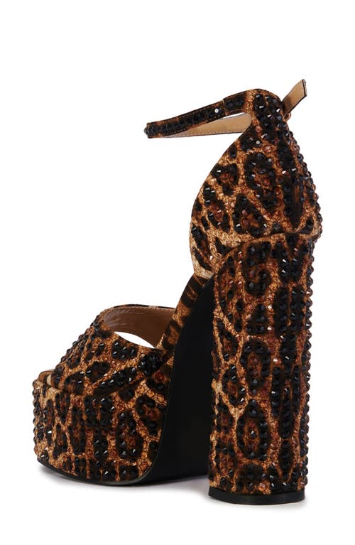 Shop Azalea Wang Wilmore Platform Sandal In Leopard Multi