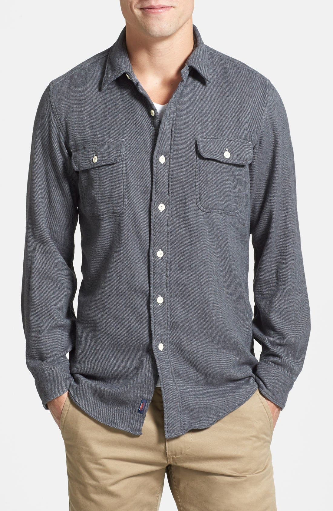 Faherty 'Belmar' Slim Fit Double Face Shirt Jacket Nordstrom