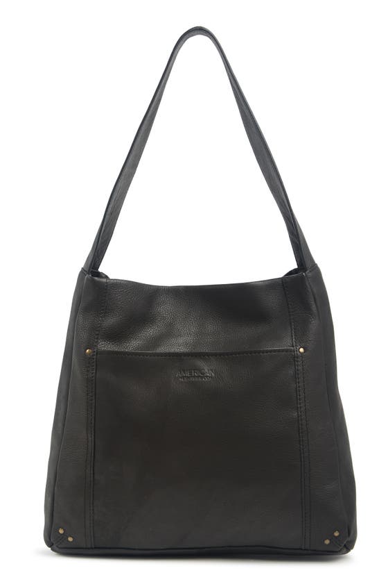 American Leather Co. Avery Sling Hobo In Black