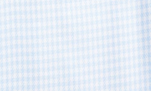 Nordstrom Trim Fit Microcheck Cotton Dress Shirt In Blue Hydrangea Textooth