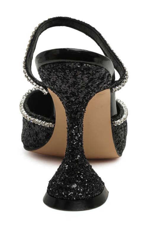 LONDON RAG LONDON RAG IRIS GLITTER POINTED TOE SPOON HEEL PUMP 