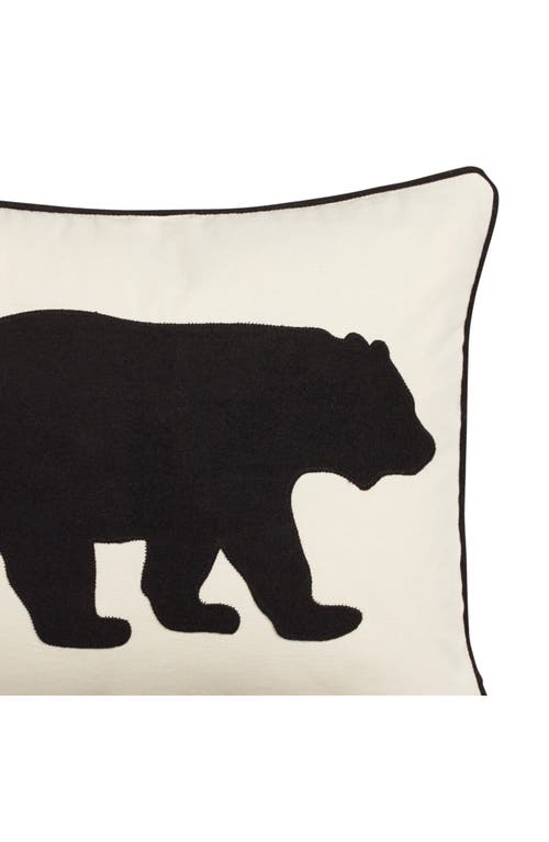 Eddie Bauer Bear Throw Pillow In Black