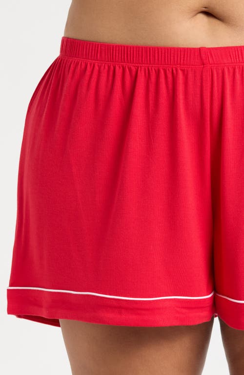 Shop Nordstrom Moonlight Eco Short Pajamas In Red Toreador