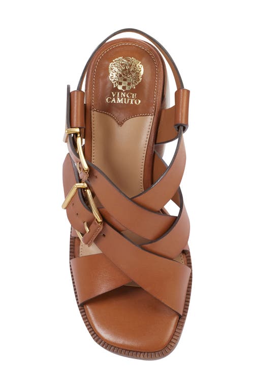 Vince Camuto Penina Ankle Strap Sandal In Golden Walnut