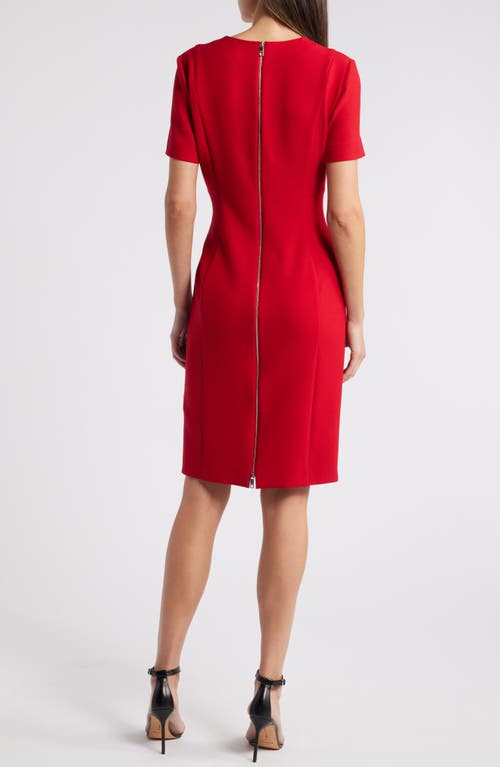 Shop Hugo Boss Boss Damaisa Sheath Dress In Hope