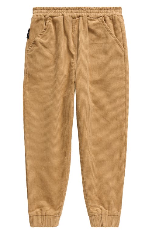 TINY TRIBE Kids' Corduroy Joggers in Brown 