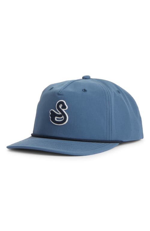 Shop Swannies Silas Snapback Baseball Cap In Vintage Indigo