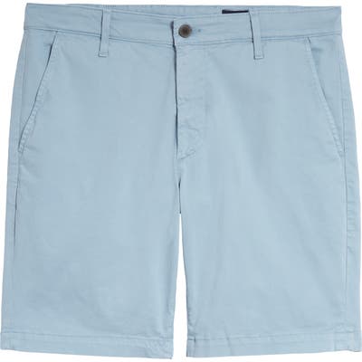 Ag Wanderer Modern Slim Fit Print Twill Shorts, Blue