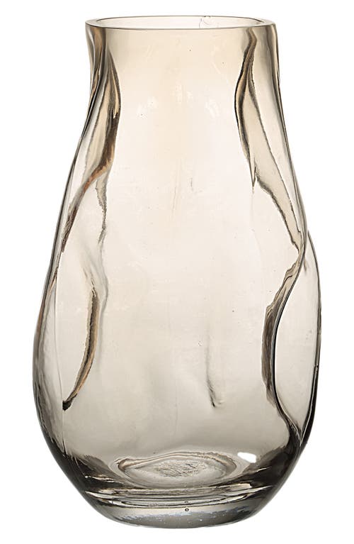 Renwil Tawny Decorative Glass Vase In Beige