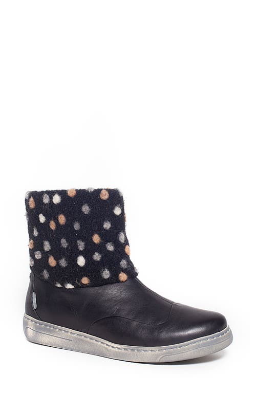 Flurin Wool Lined Boot in Velvet Black