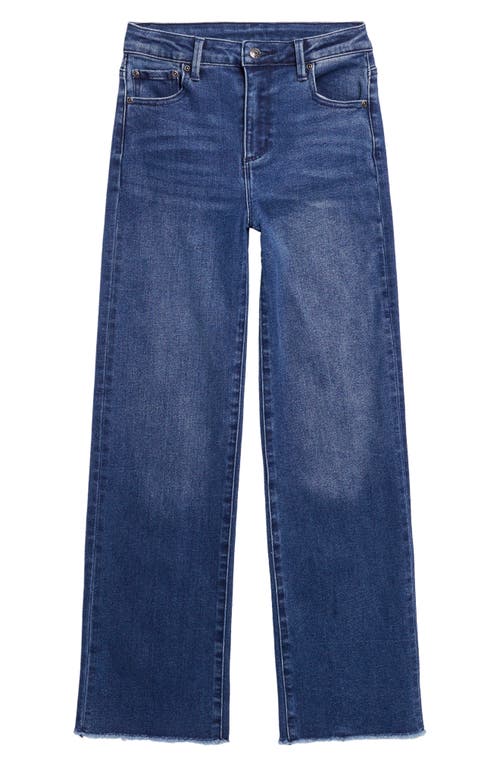 Shop Tractr Kids' Straight Leg Jeans In Dk Wash