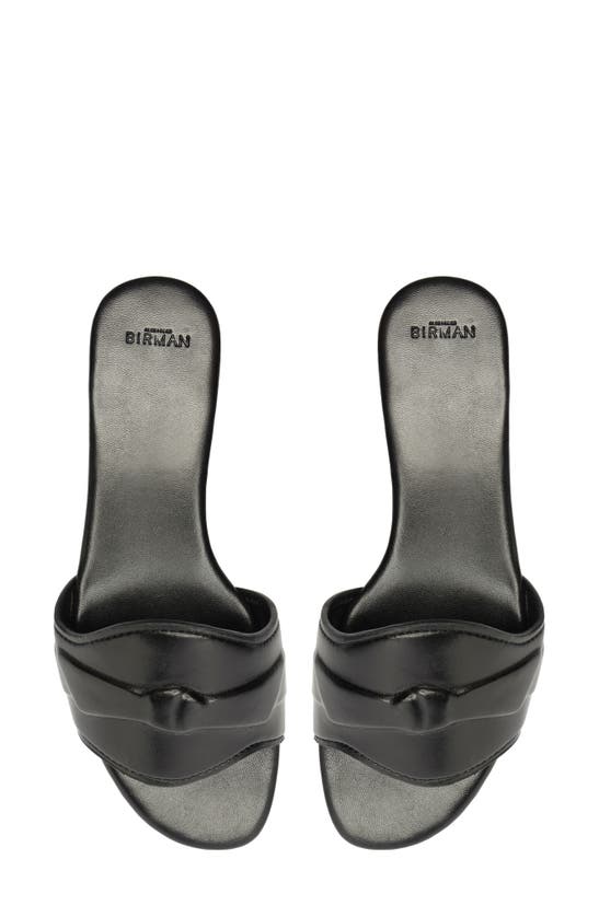 Shop Alexandre Birman Clarita Bow Slide Sandal In Black