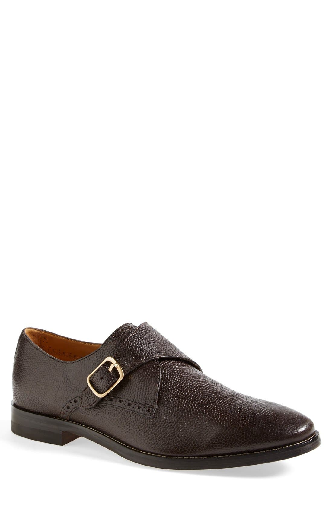 cole haan monk strap british tan