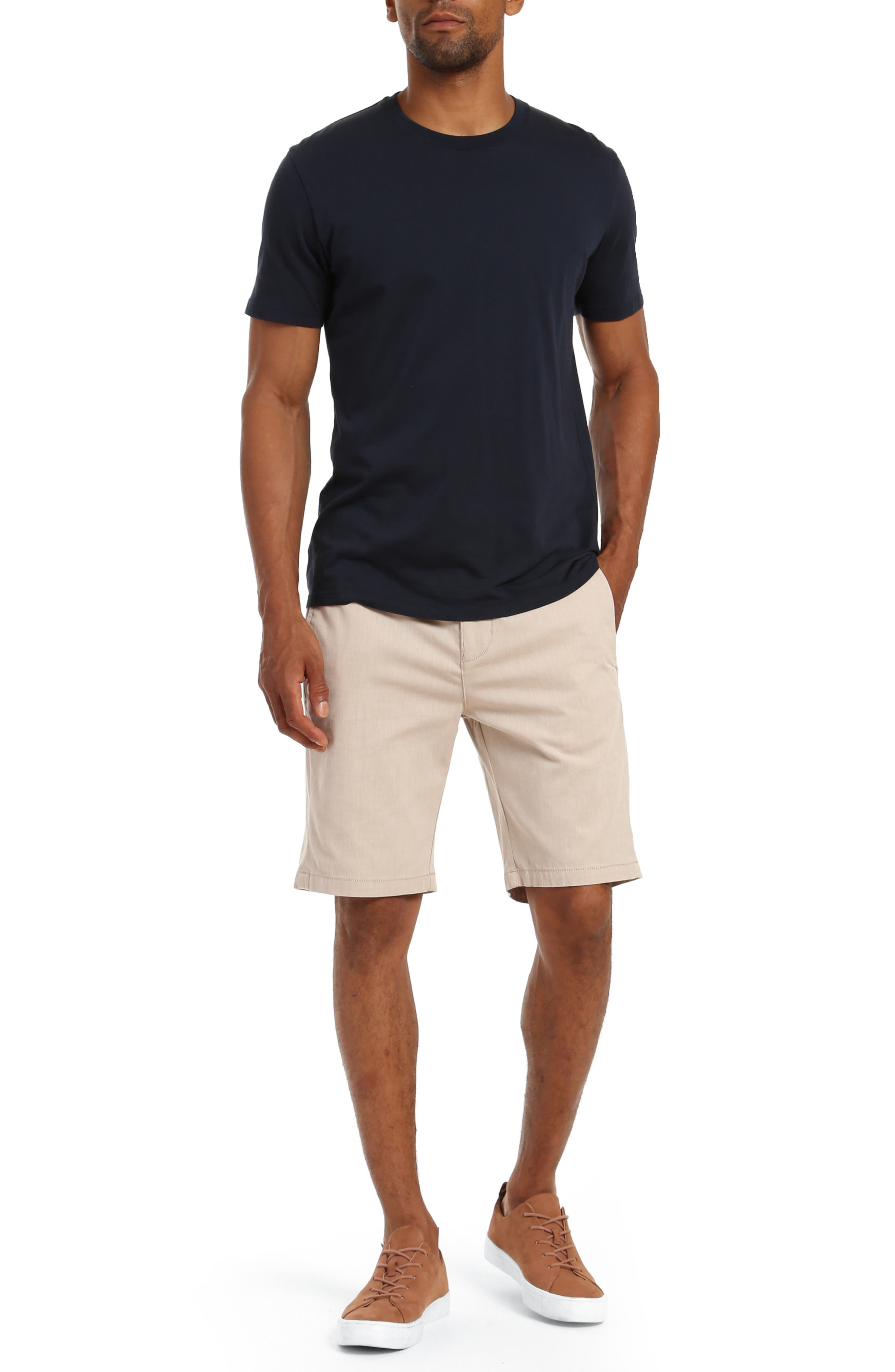 Mavi Men's Noah Shorts in Latte Summer Stripe