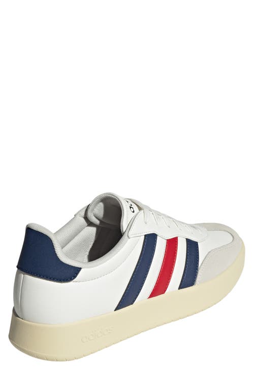 Adidas Originals Adidas Barreda Sneaker In Off White/dark Blue/scarlet