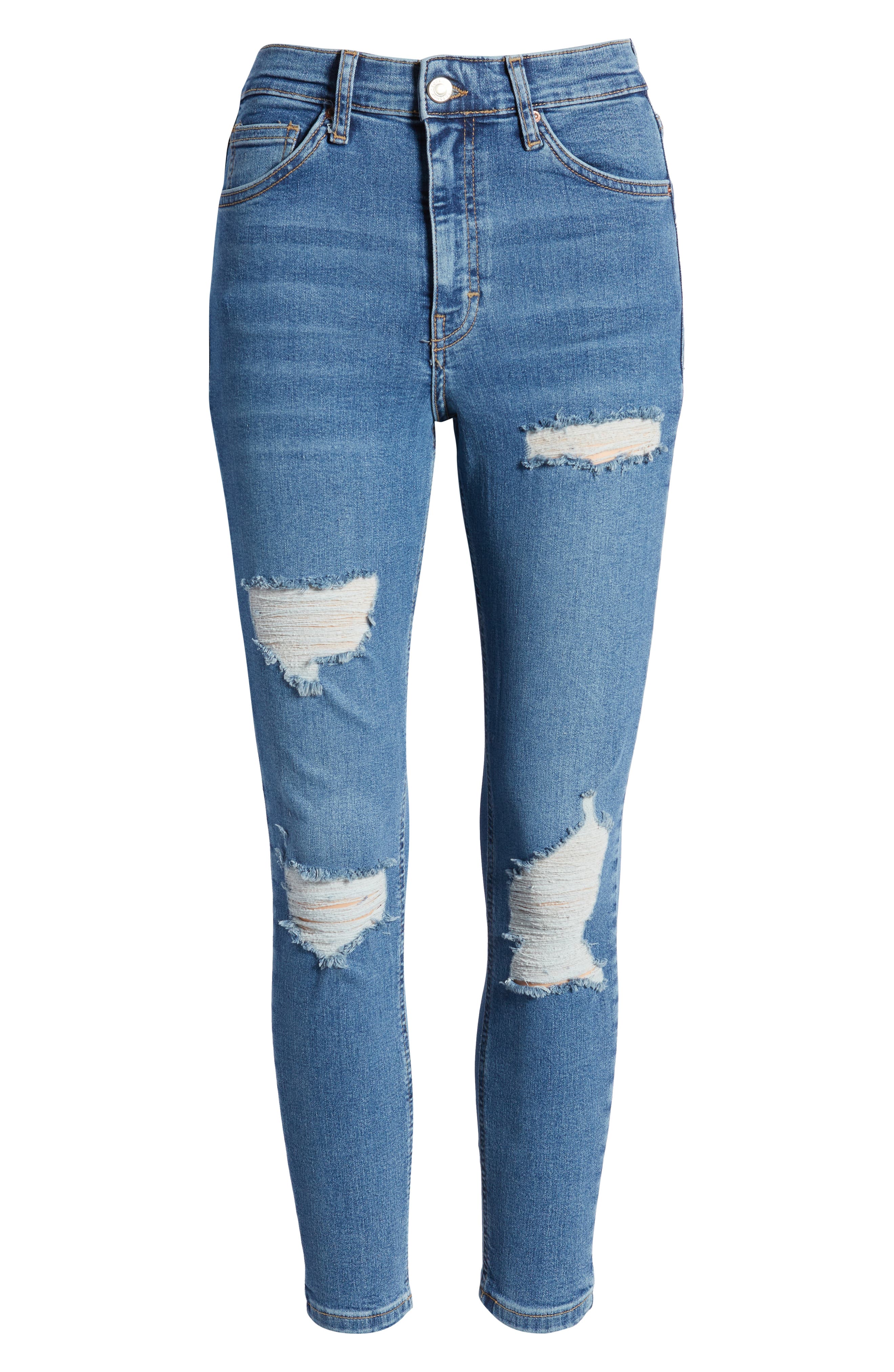 Topshop Jamie Ripped Skinny Jeans 