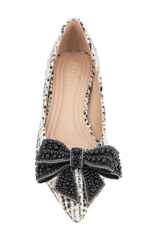 Bcbg Dovi 2 Pointed Toe Pump In Ivory Multi