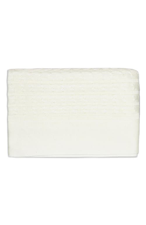 RIAN TRICOT Cable Knit Crib Blanket in Off White at Nordstrom