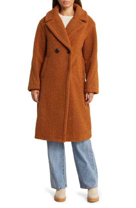 Women Single Button Teddy Midi Coat, Oversize Winter Coat, Christmas Coat,  Women Warm Overcoat, Gift for Women, Long Teddy Jacket 