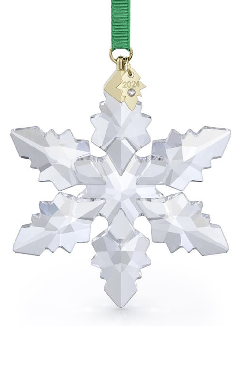 Swarovski 2024 Snowflake Crystal Ornament In Clear