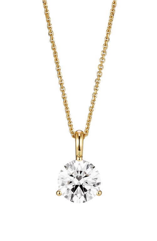 Lab-Grown Diamond Bail Pendant Necklace in 1.5Ctw Gold