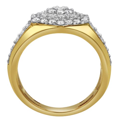 Shop Luvmyjewelry World Champ 14k Yellow Gold Diamond Men Statement Ring