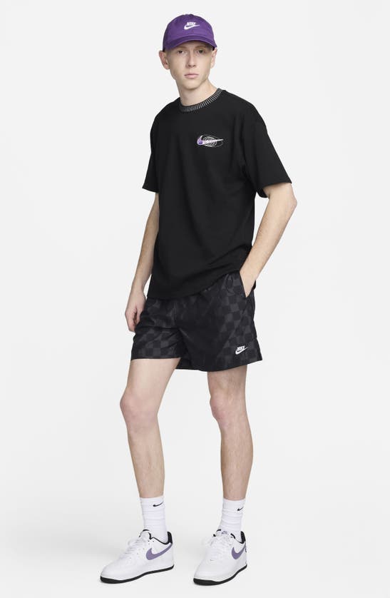 Shop Nike Max90 Swoosh Graphic T-shirt In Black