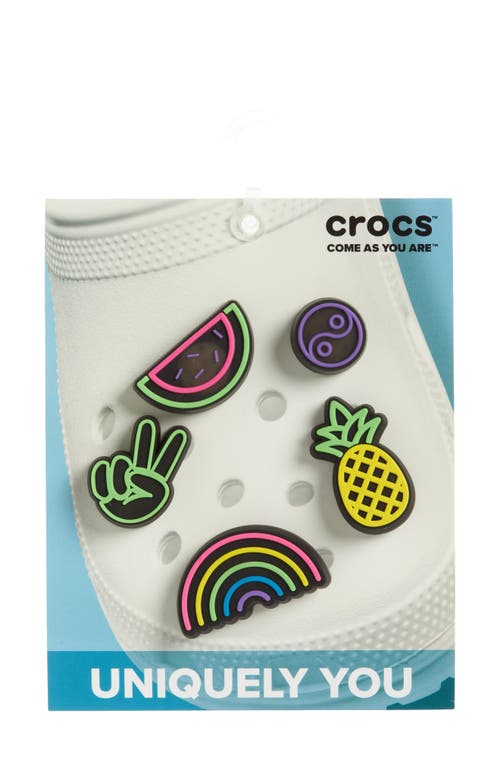 CROCS LED Fun 5-Pack Jibbitz Shoe Charms in White