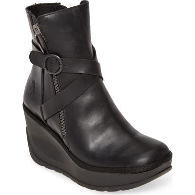 Fly London Jaso Wedge Bootie - Black