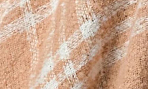 Marcus Adler Plaid Fringe Ruana In Brown