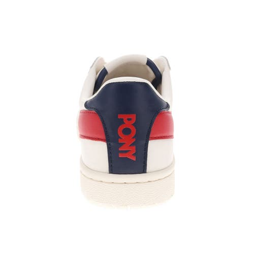 Shop Pony M-pro Low Sneakers In White/navy/red