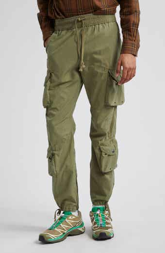 NWT- LED Lux Essential Denim Olive Green Navy Maternity cargo pants Small