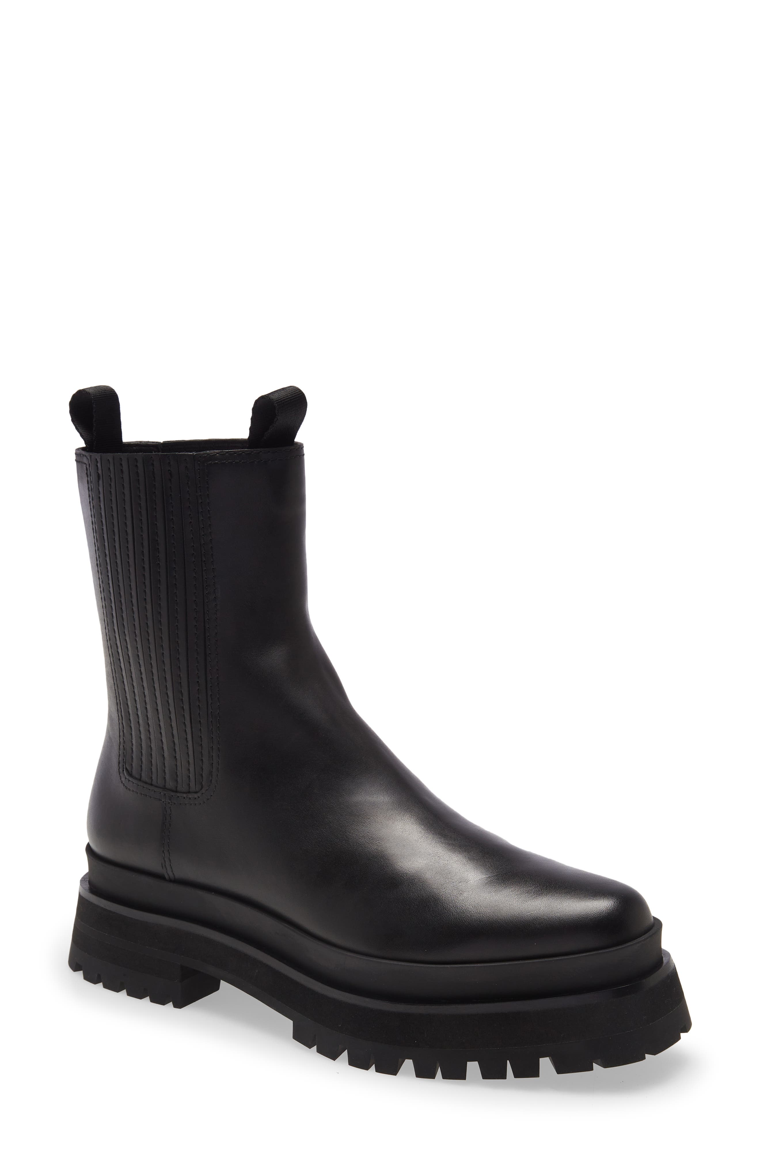 toni black platform boot