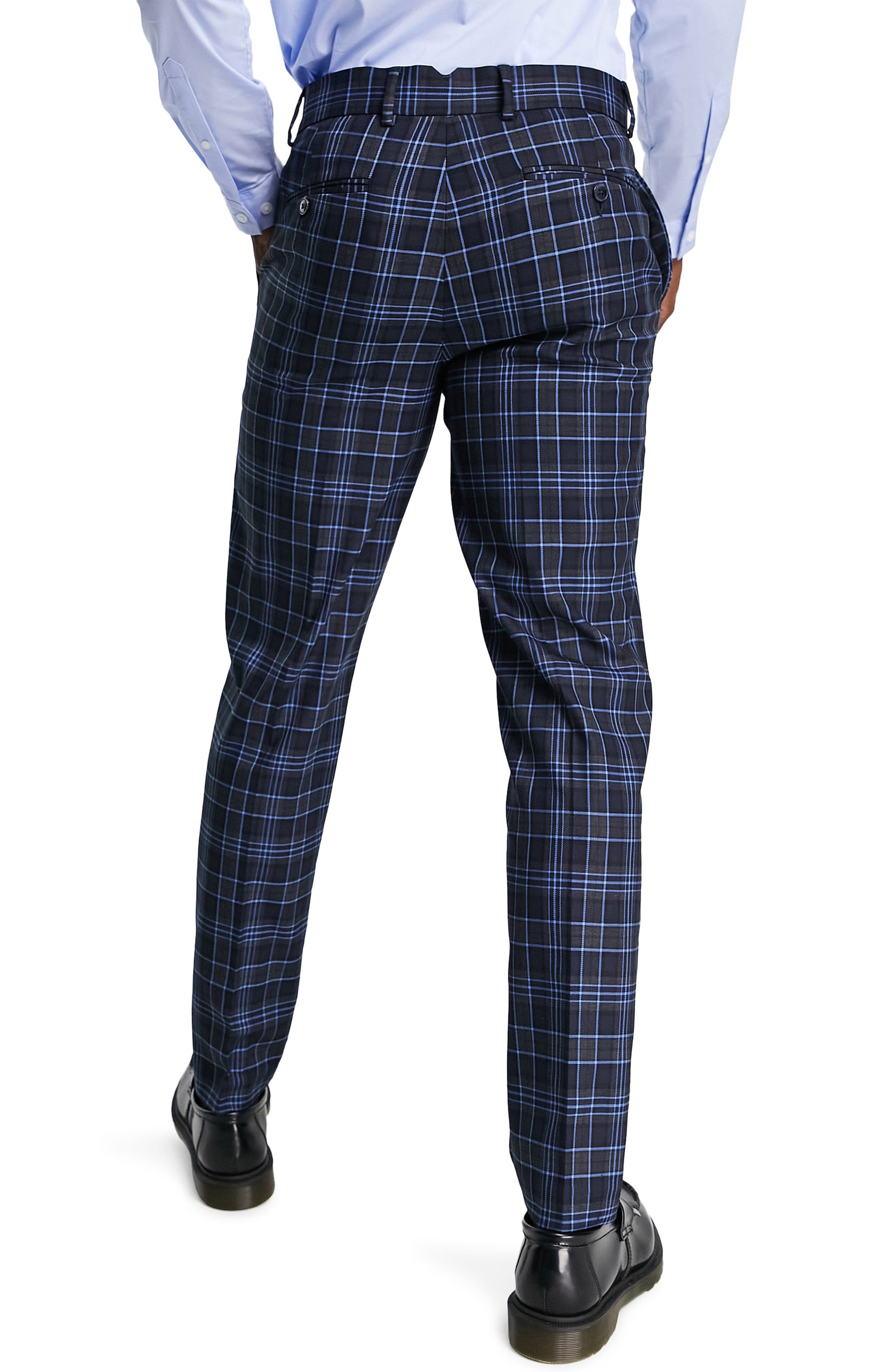 ASOS DESIGN Slim Fit Plaid Wedding 