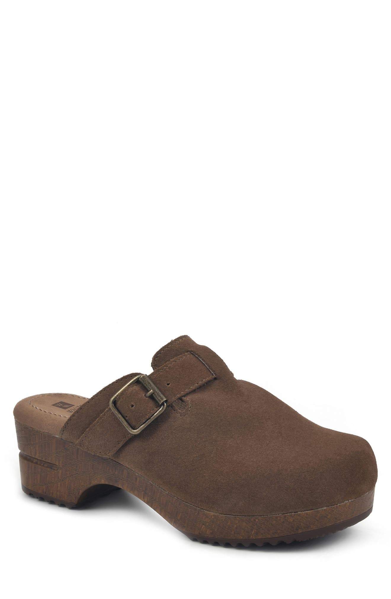 White Mountain Footwear WHITE MOUNTAIN Behold Suede Platform Clog