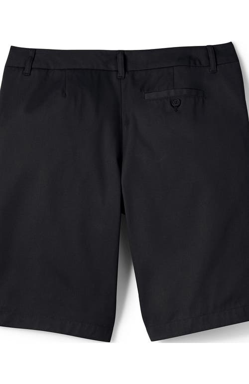 LANDS' END LANDS' END SCHOOL UNIFORM YOUNG PLAIN FRONT BLEND CHINO SHORTS