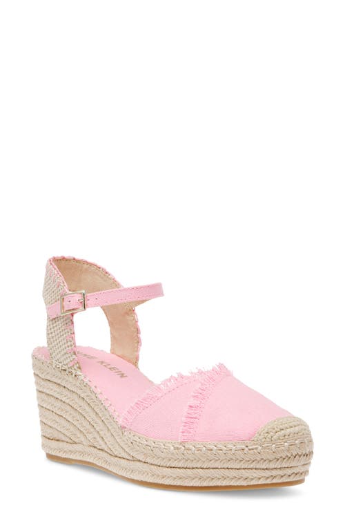 Anne Klein Laken Espadrille Wedge Pump In Pink