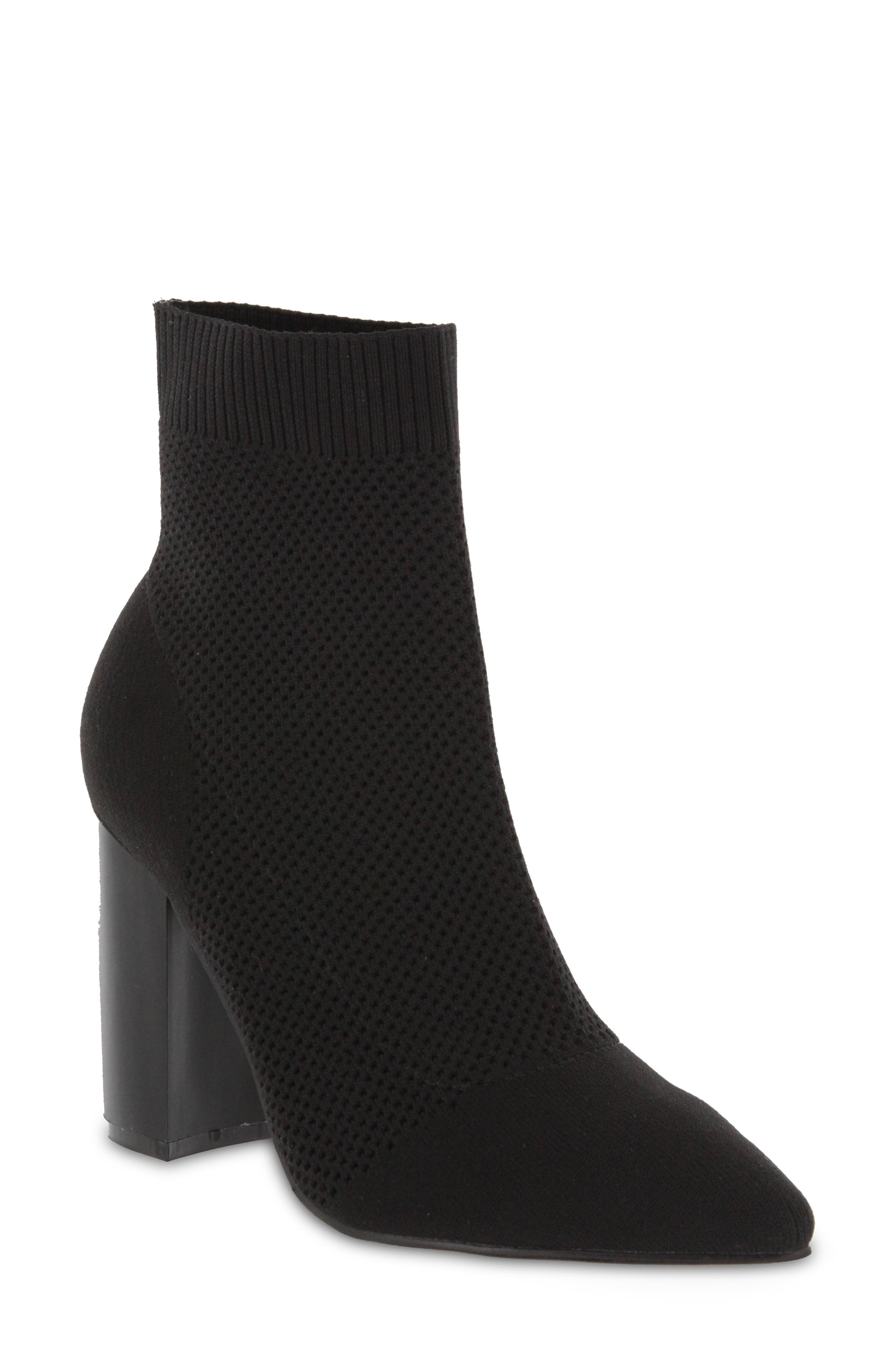 pointed toe sock bootie