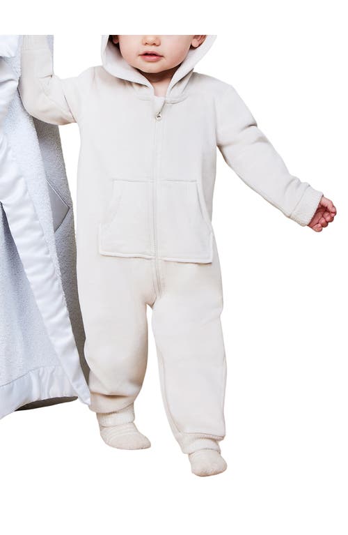 Shop Barefoot Dreams Luxechic® Baby Bear Jumpsuit In Stone