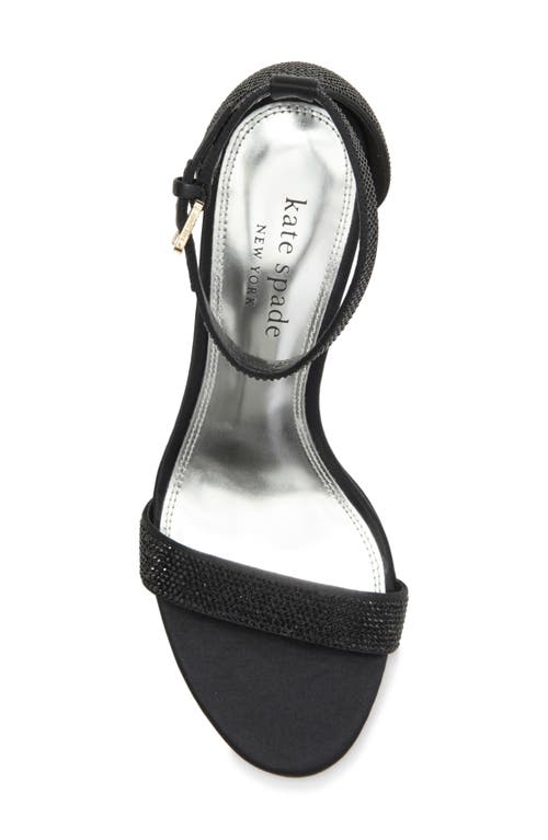 Shop Kate Spade New York Aolra Pavé Clear Heel Sandal In Black